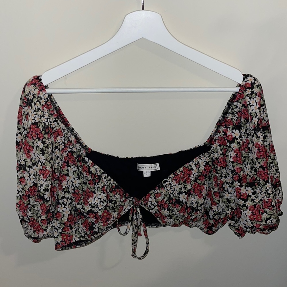 Hazel Boutique Floral Crop Top